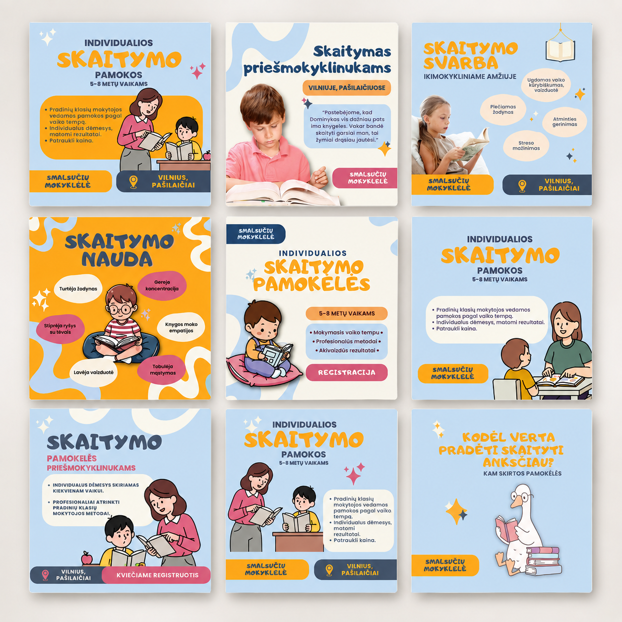 Skaitymo pamokos — Social media
